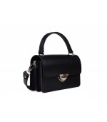 Kabelka kožená MONA - čierna