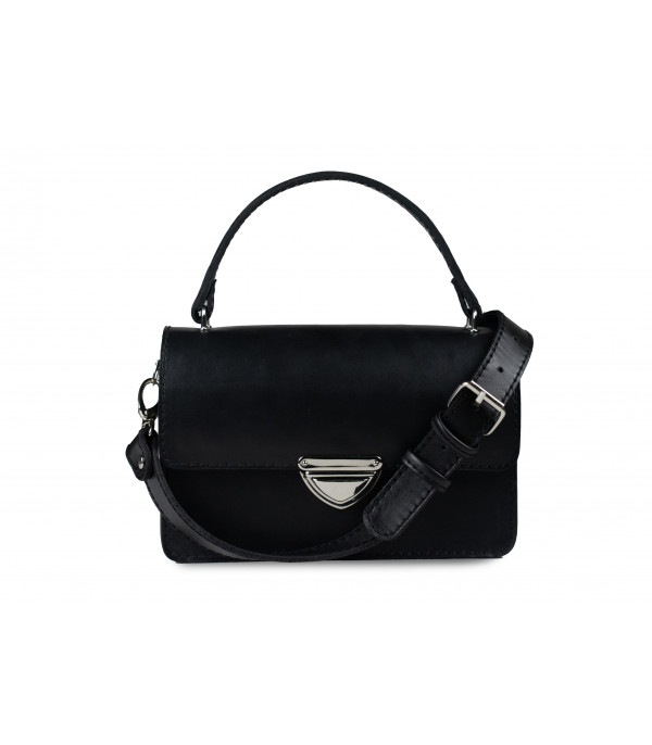 Kabelka kožená MONA - čierna